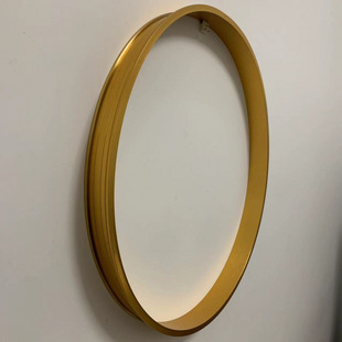 Metal Reverse Arc Edge Circular Background Wall Decorative Strip L-Shaped Edge U-Shaped Edge Strip Wall Hole Circular Edge Sealing