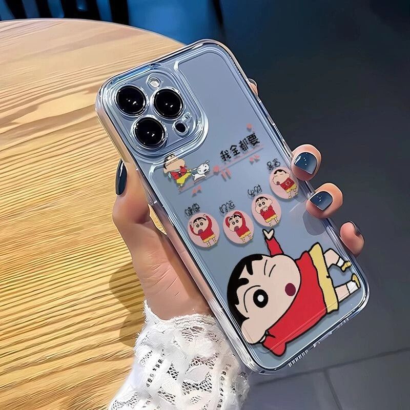 Healthy Xiaoxin Suitable for Apple 17Promax Mobile Phone Case Iphone16 Anti-Fall 15 Soft Shell 14 Classy 13 Transparent