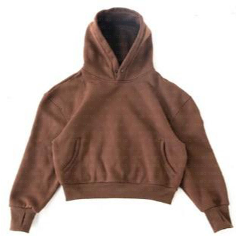 Nouveau pull tendance minimaliste de couleur unie avec un style décontracté à la mode et un sweat à capuche à col rond_voghion.com