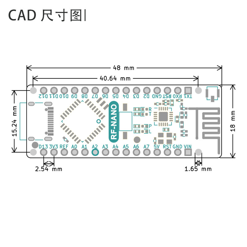 Rf-nano互換arduino nano v3.0統合nrf24l01ワイヤレスch340/cc2540 bluetooth|undefined