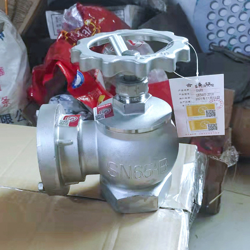 Stainless steel indoor fire hydrant 304 stainless steel fire hydrant SN65 rotary pressure reducing and stabilizing indoor fire hydrant