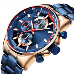 MINI FOCUS Brand Men's Watch Fashion Cross-border Quartz Watch Night Light Waterproof Men's Watch 0218G