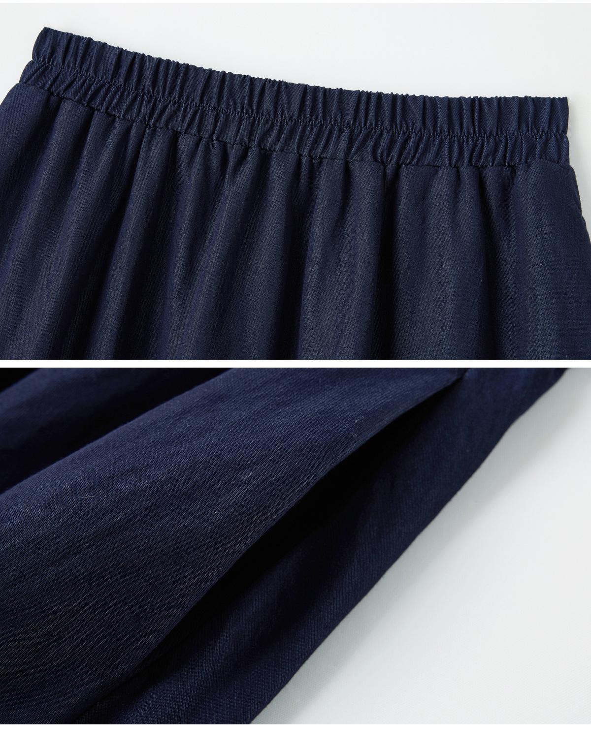 Bộ váy hai mảnh tay ngắn sọc kẻ kết hợp chân váy denim mùa hè 2026 — Màu ảnh chi tiết 25