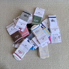 alo 春夏ストッキング ヨガソックス ピラティスソックス スポーツ アウトドア 綿ソックス 男女兼用 カップルソックス 個包装