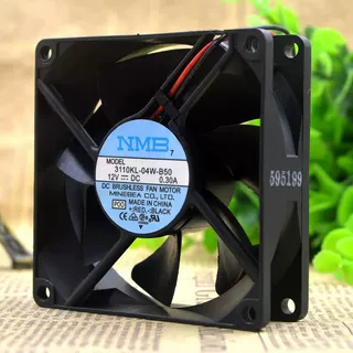 正品 NMB 3110KL-04W-B50/B59 8025 12V 0.30A 8CM 双滚珠 风扇