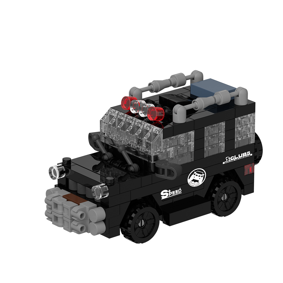 Compatible con vehículos militares SUV, coches de policía especiales, coches de carreras, adornos de bloques de construcción, juguetes para niños, regalos del 1 de junio
