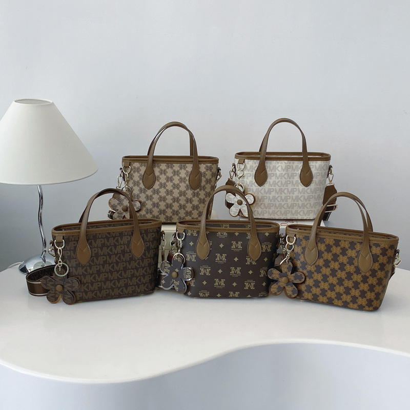 2025 New Women's Basket With Wide Strap, Popular Printed Fashion Large Capacity Shoulder Crossbody Bag_voghion.com