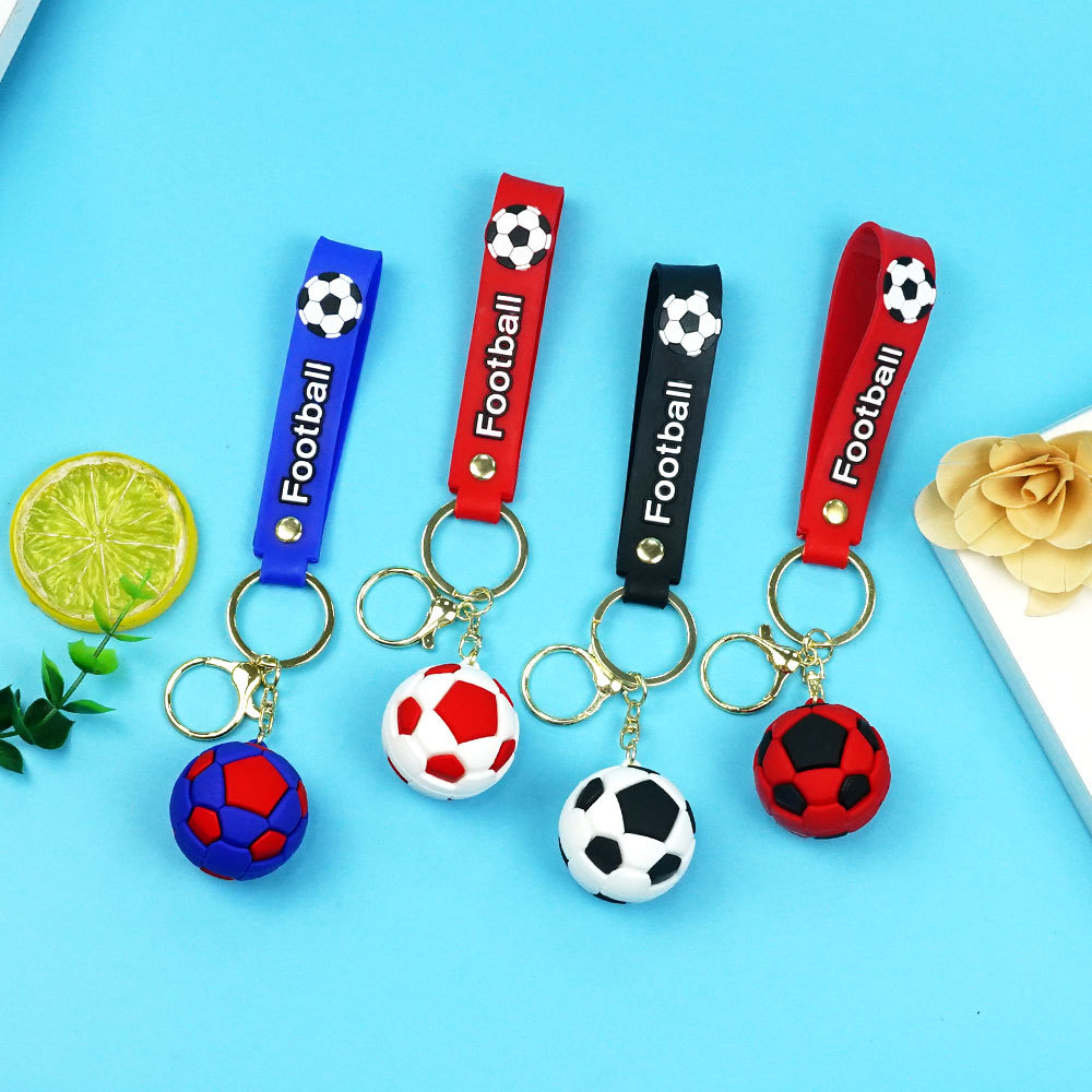 Creative football big keychain