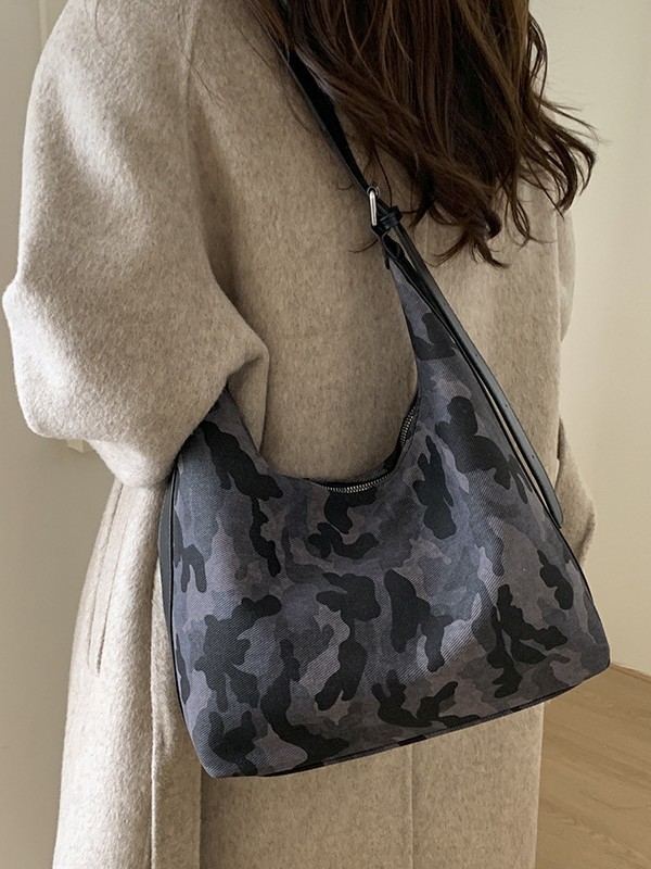 Cross-border 2025 otoño nuevo nicho de diseño brazalete texturas avanzadas retro leopardo viaje mochila de hombro