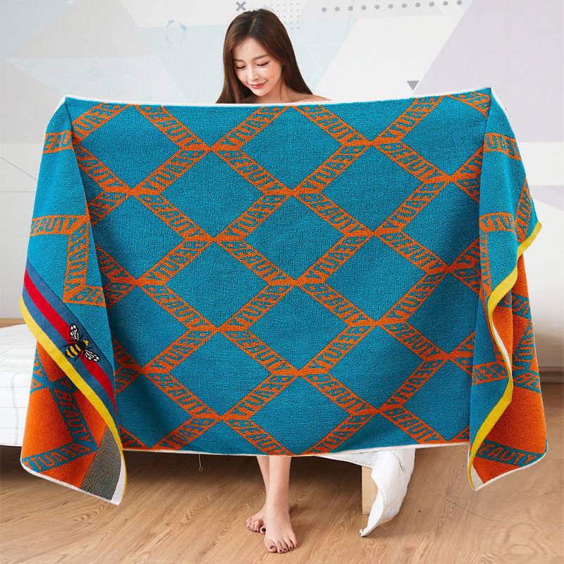 Pure Cotton Bath Towel High-end New Hotel Men's Bath Large Soft Cotton Non-lint Wrap Towel Quick-drying