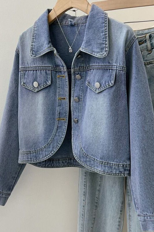 Denim Jacket Women's Matching Dress Short Top 2025 New Hot Style Small Thin Cardigan Spring & Fall Jacket