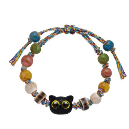 Ceramic Cat Bracelet For Women High-end Niche Design Accessory_voghion.com