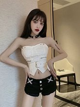 欧美东南亚外贸批发跨境专供2025春夏款女装性感辣妹低腰牛仔短裤