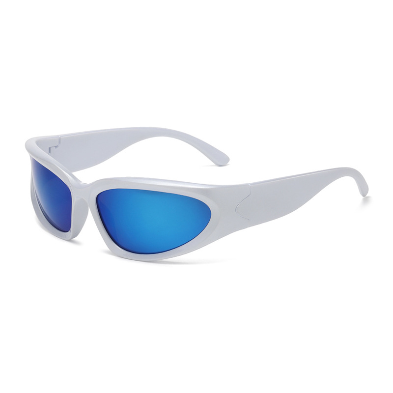 Silver frame blue reflective C12