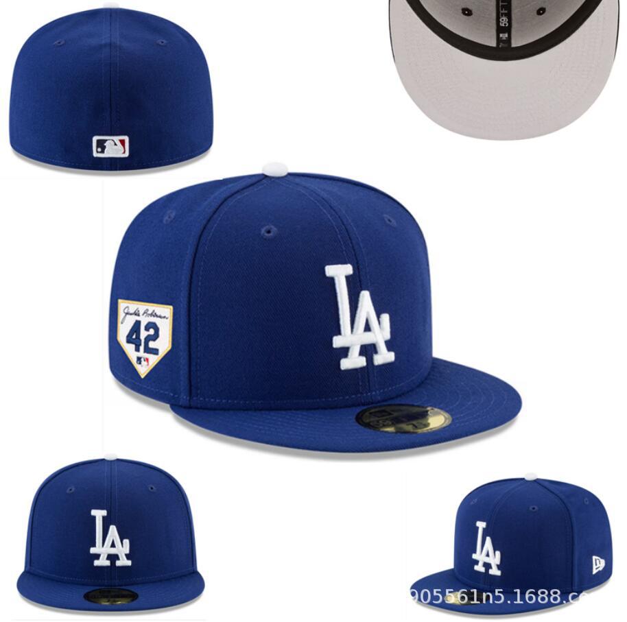Nueva gorra de béisbol de LA con visera plana, gorra deportiva informal de estilo hip-hop cerrada, gorra de talla moderna de estilo coreano, gorra unisex bordada.