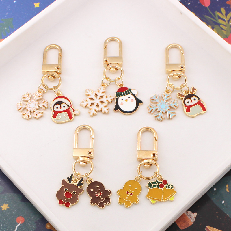 Cartoon Christmas keychain