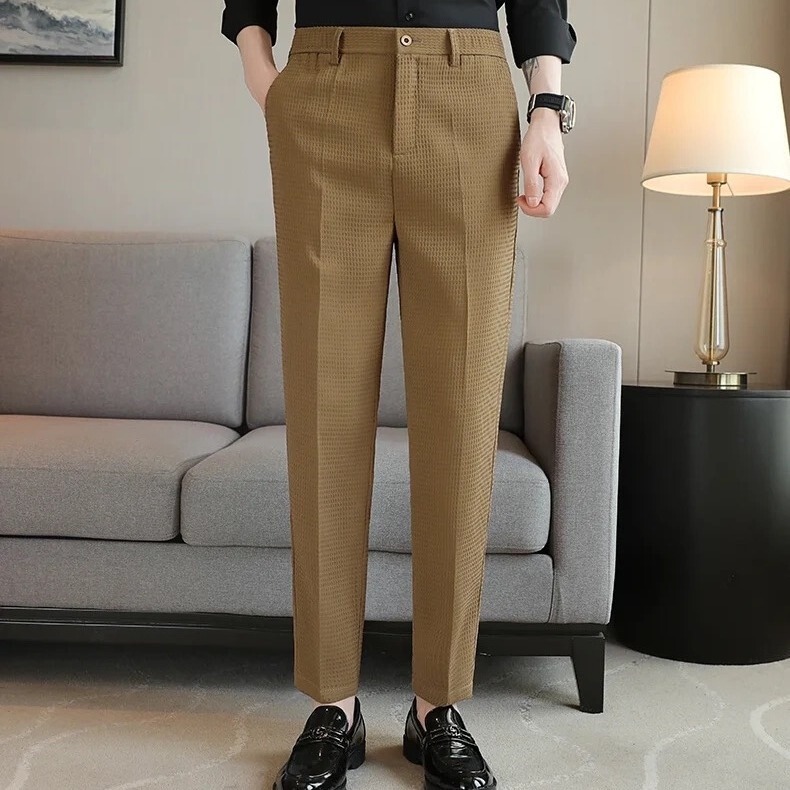 Autumn 2023 Corduroy Striped Trousers Trousers Slim-Fit Korean Style Men's Trendy New All-Match Casual Pants Autumn 2023 Corduroy Striped Trousers Trousers Slim-Fit Korean Style Men's Trendy New All-Match Casual Pants