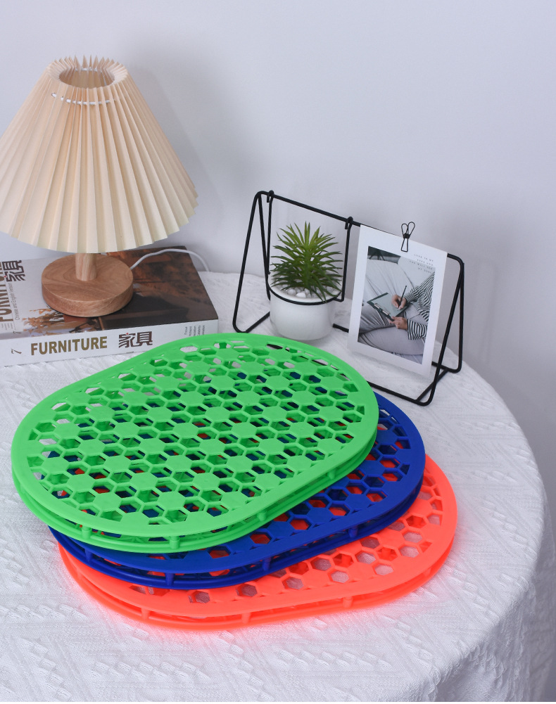 Car Cushion Thickened Car Cushion Summer Cool Breathable Ventilated Butt Cushion Office Sedentary Chair Cushion Chair