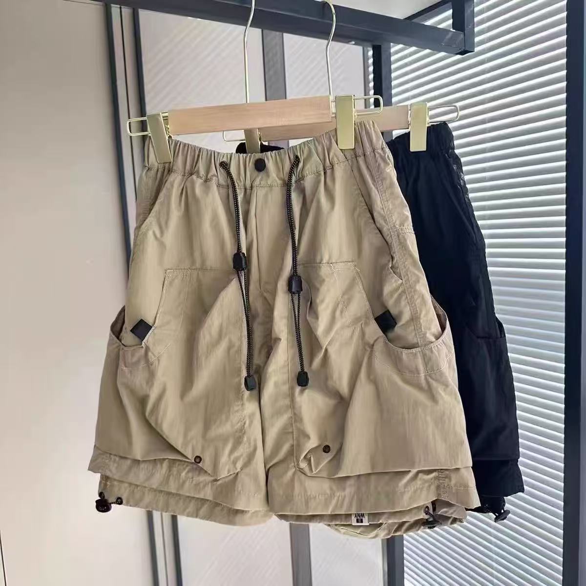 Cross-Border American-Style Cargo Shorts for Men, Summer Trendy Brand, Multi-Pocket Loose Straight Casual Sports Shorts
