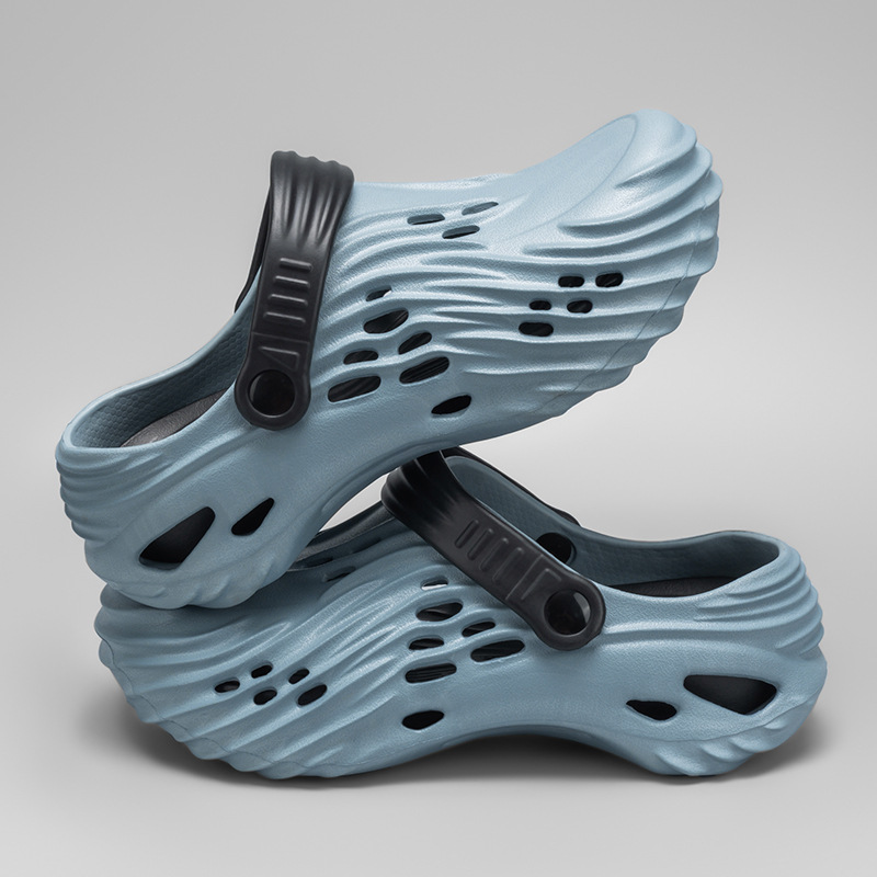 Zapatos con agujeros para hombres en verano, zapatos de suela gruesa, zapatillas Baotou, deportes al aire libre, sandalias de playa