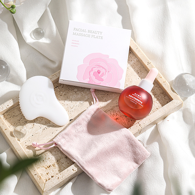 tabla de masaje facial con dispositivo de elevación de la frente debajo de los ojos de la cara y acupuntura de todo el cuerpo para dragar los meridianos y la varilla de extracción de tendones