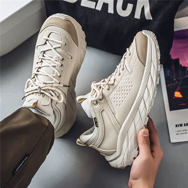 ShoeGlobe Frühjahr 2025 Neue Arbeitsschuhe für Herren: Rutschfest, abriebfest, mit dicker Sohle – ideal für Outdoor-Aktivitäten wie Wandern und andere Sportarten._voghion.com