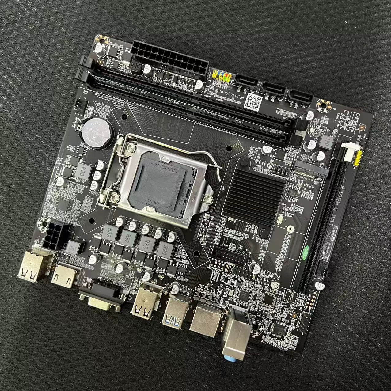 Новая материнская плата H110 LGA-1151 с двухканальным DDR4 и набором CPU, поддерживает M.2