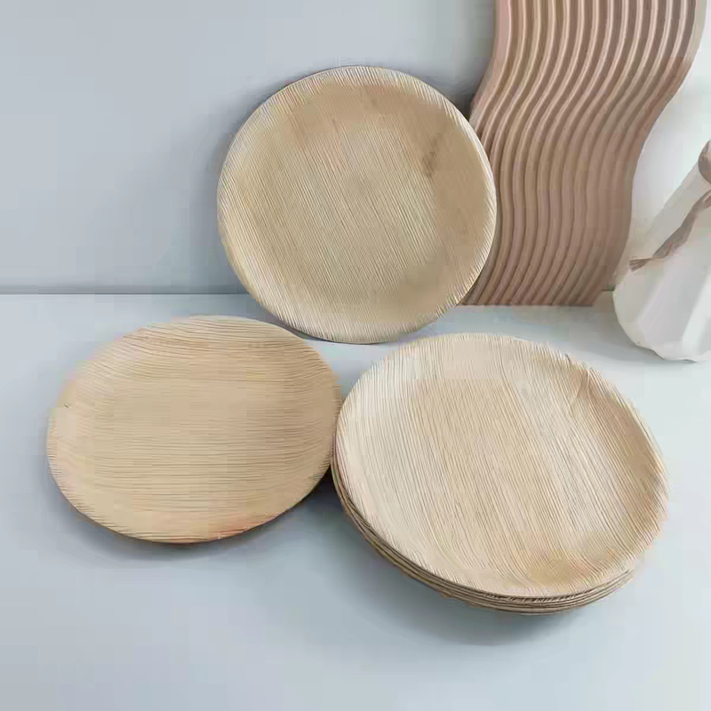 Cross-Border Disposable Palm Leaf Plates, Round Plates, Outdoor Biodegradable Dinner Plates, Western-Style Steak Camping Palm Leaf Plates Cross-Border Disposable Palm Leaf Plates, Round Plates, Outdoor Biodegradable Dinner Plates, Western-Style Steak Camping Palm Leaf Plates