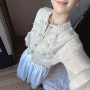 韩国宋慧乔小众手工开衫
