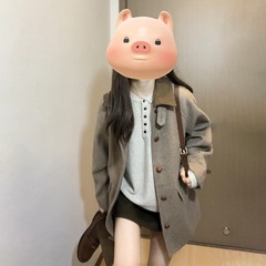 2025年新作 小柄な女性向け 厚手ウールコート レディース 秋冬 フレンチスタイル 上品でとても美しい 初冬ウールコート