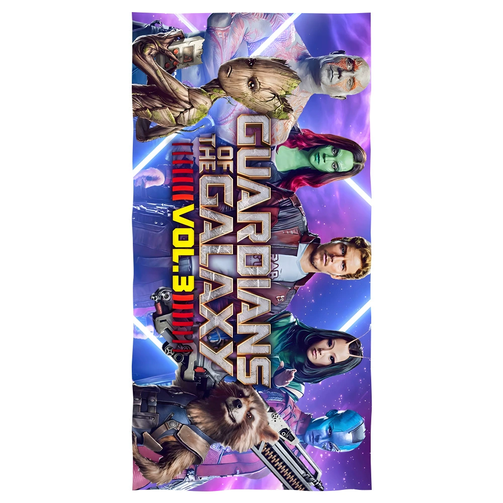 Границы кросс-бордер Amazon Galaxy Guard 3Guardians of the Galaxy напечатанное пляжное полотенце-плед