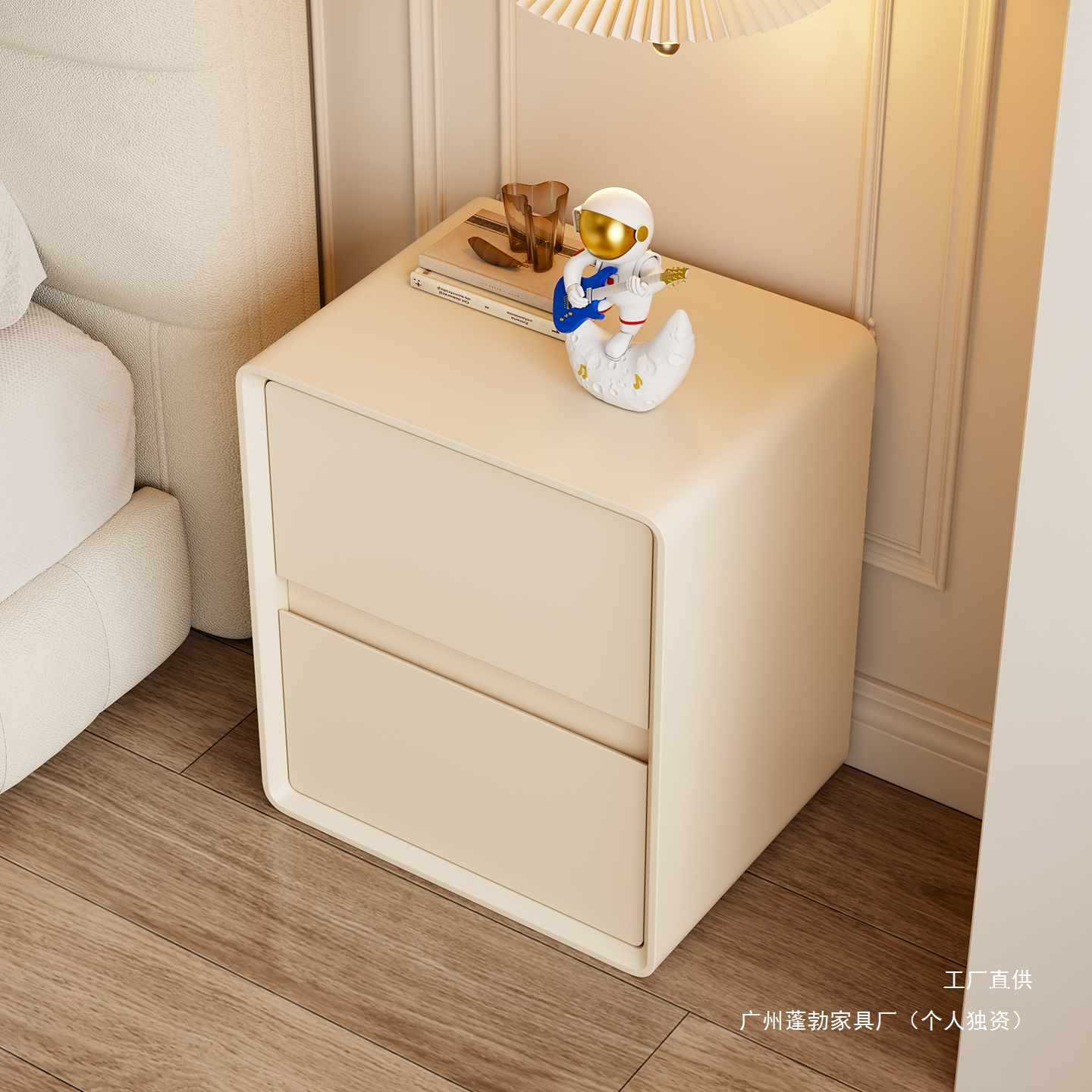 Modern Bedside Table Cream Style Simple Bedroom Bedside Table New 2025 Home Small Bedroom Storage Cabinet