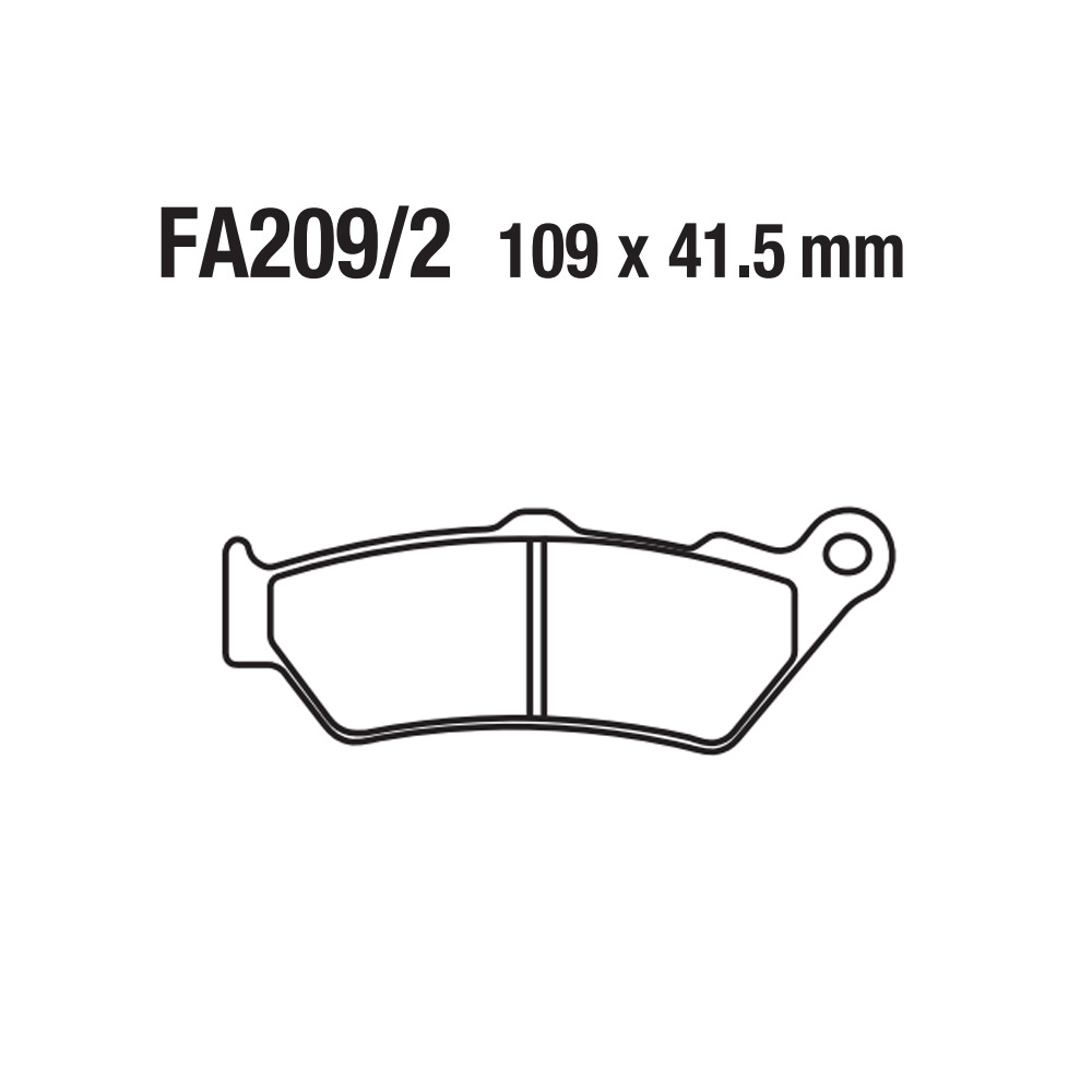 Paña de freno para motocicletas Paña de freno