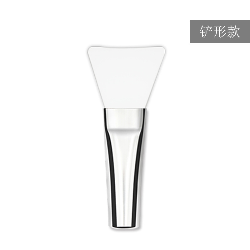 Mini cepillo de máscara de silicona suave cabeza portátil mango corto película de barro aplicador especial único Cepillo de belleza facial