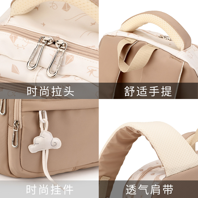 Mochila de pescado natural para estudiantes de primaria de 3 a 6 grados, mochila de alta capacidad para estudiantes de secundaria.