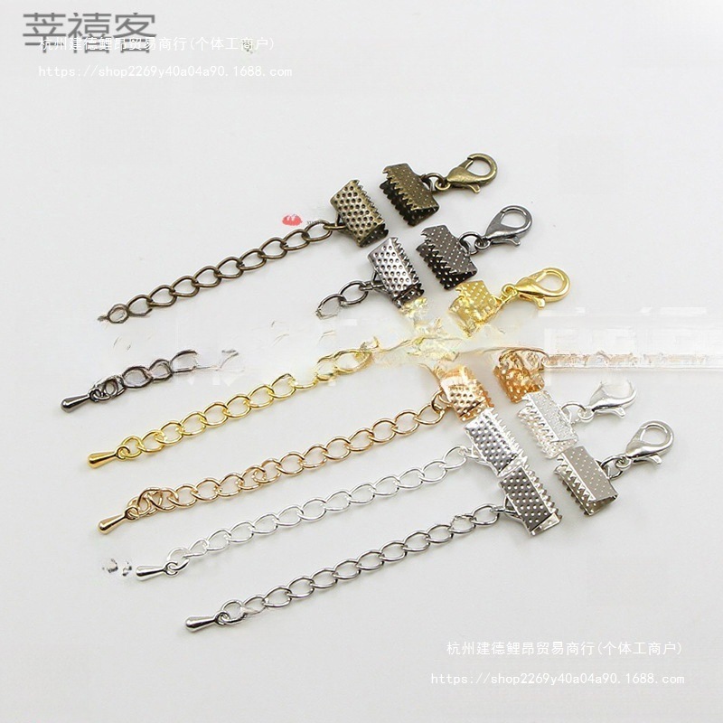 DIY 手作りジュエリーアクセサリーロブスタークラスプ延長チェーンテールチェーン小さな水滴ロープクリップバックル馬バックルクリップ|undefined