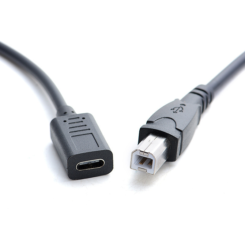 Type-C Female to B Male USB Android Data Adapter Cable Mobile Hard Disk Box Printer Scanner Cable Type-C Female to B Male USB Android Data Adapter Cable Mobile Hard Disk Box Printer Scanner Cable
