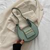 Shoulder bag, fashionable underarm bag, moon-shaped lamp, one-shoulder bag, 2023, Korean style