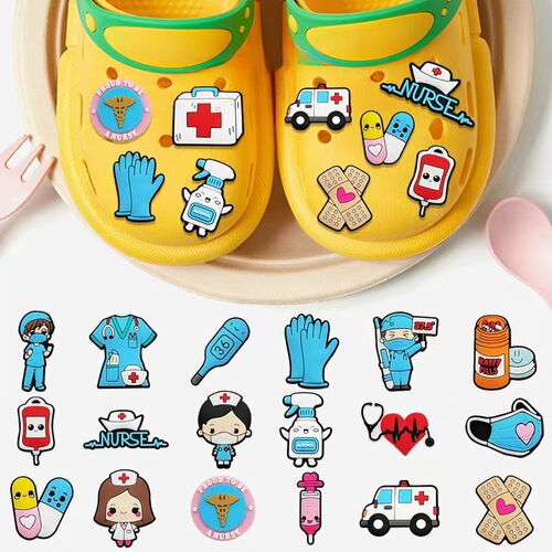 Cross-border e-commerce shoe accessories PVC medical series hole shoes shoe flowers shoe buckles shoe accessories