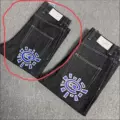 Ad305 gray label black printed blue