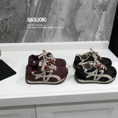 儿童鞋2025秋款阿甘鞋真皮百搭休闲珠子男童复古女童时尚运动鞋潮