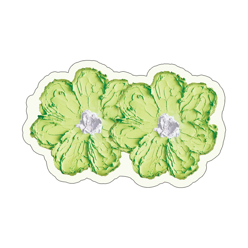 Serie de pintura al óleo alfombra antideslizante alfombra especial en forma de flor de la casa alfombra de la puerta tecnología de terciopelo alfombra de baño absorbente estera de secado rápido