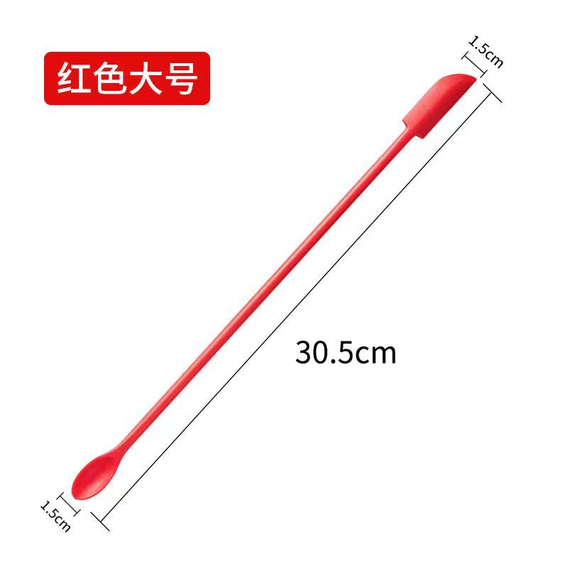 Nuevos cosméticos primicia productos de cuidado de la piel mini silicona de doble cabeza pequeña punta raspador mantequilla mermelada raspador conjunto de 3 piezas