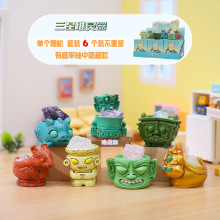 小红书同款热卖古风桌面摆件三星堆灵器水晶石盲盒潮玩装饰品礼物