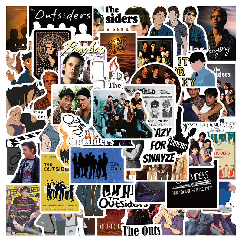 50 movies the outsiders little godfather graffiti stickers luggage laptop skateboard stickers