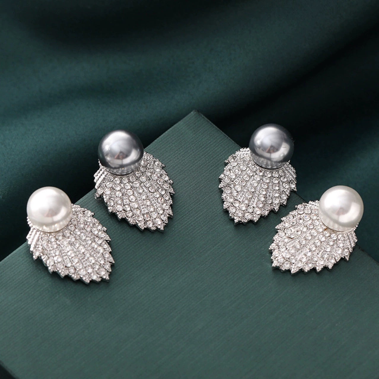 Дизайнерские серьги из жемчуга, высококачественный стиль, легкий роскошный стиль, французский стиль.