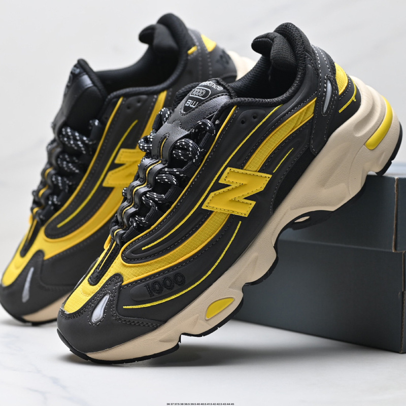 高品質 NB1000 共同ブランドレトロランニングシューズメッシュレザー厚底お父さん靴男性と女性のスポーツレジャー通勤靴|undefined