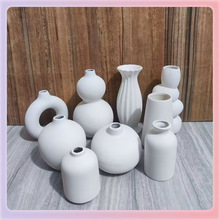 批发北欧素胚花瓶插花创意家居客厅玄关电视柜装饰民宿工艺品摆件