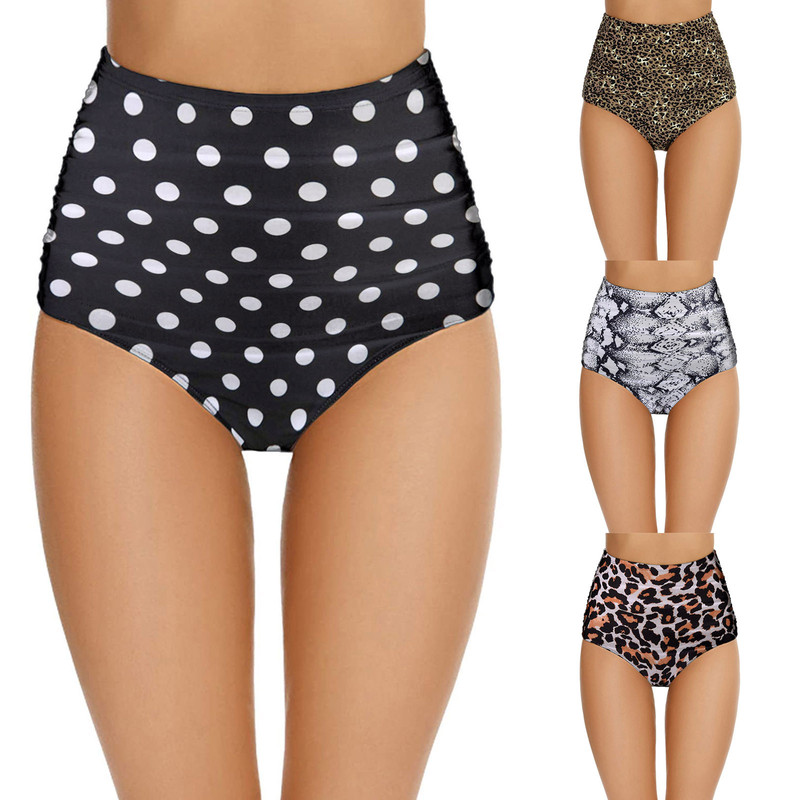 Cross-border 2021 European and American New Bikini Explosions Fashion Sexy Digital Printed High Waist Swimming Trunks Cross-border 2021 European and American New Bikini Explosions Fashion Sexy Digital Printed High Waist Swimming Trunks