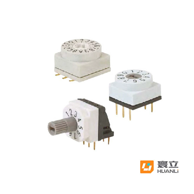 Huánlì switch Multi-speed rotary coding switch 10*10 side-insert direct insertion patch for industrial control equipment
